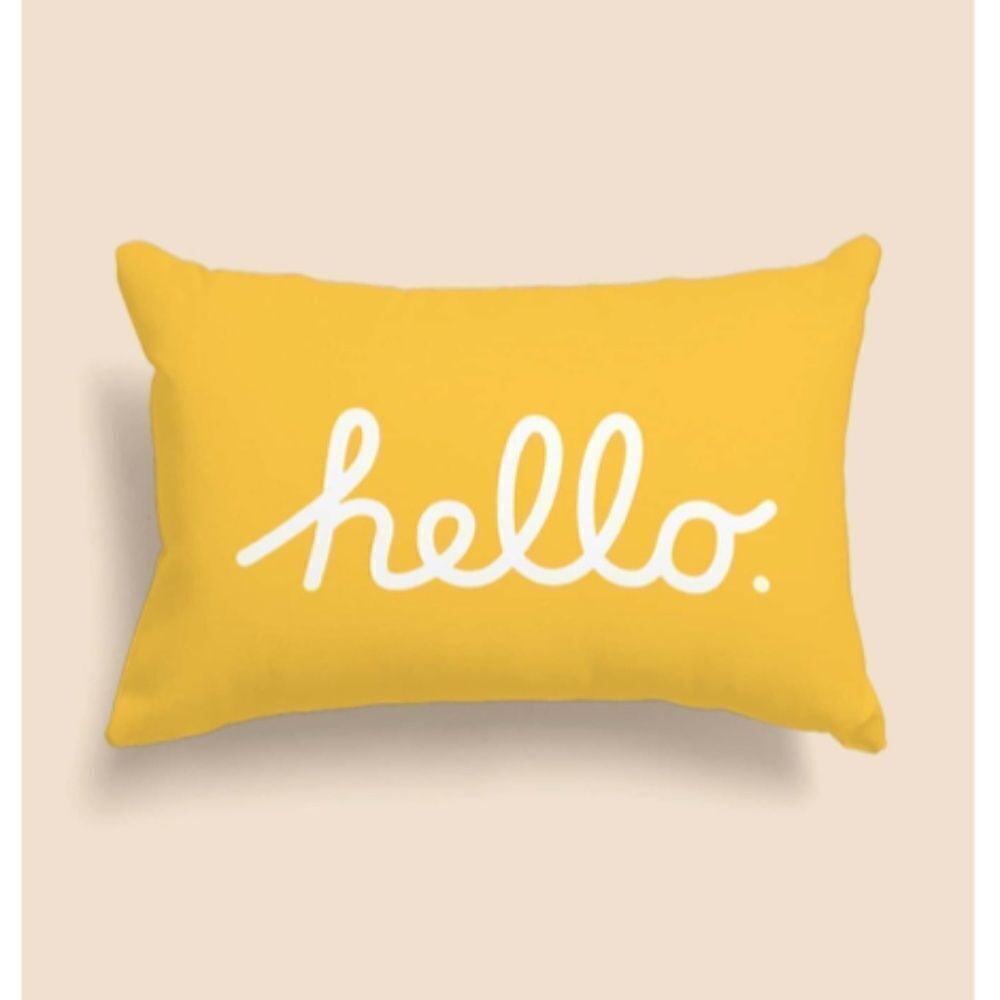"Hello" Accent Pillow Cover